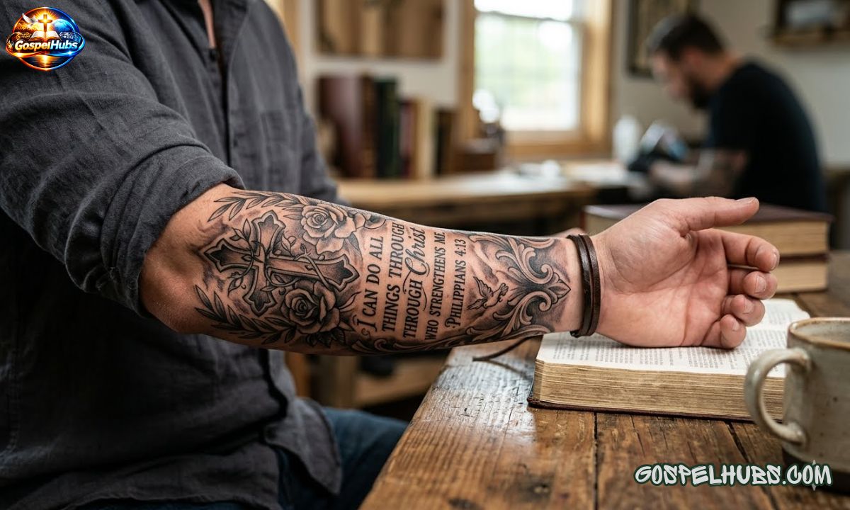 60+ Beautiful Forearm Half Sleeve Bible Verse Tattoos