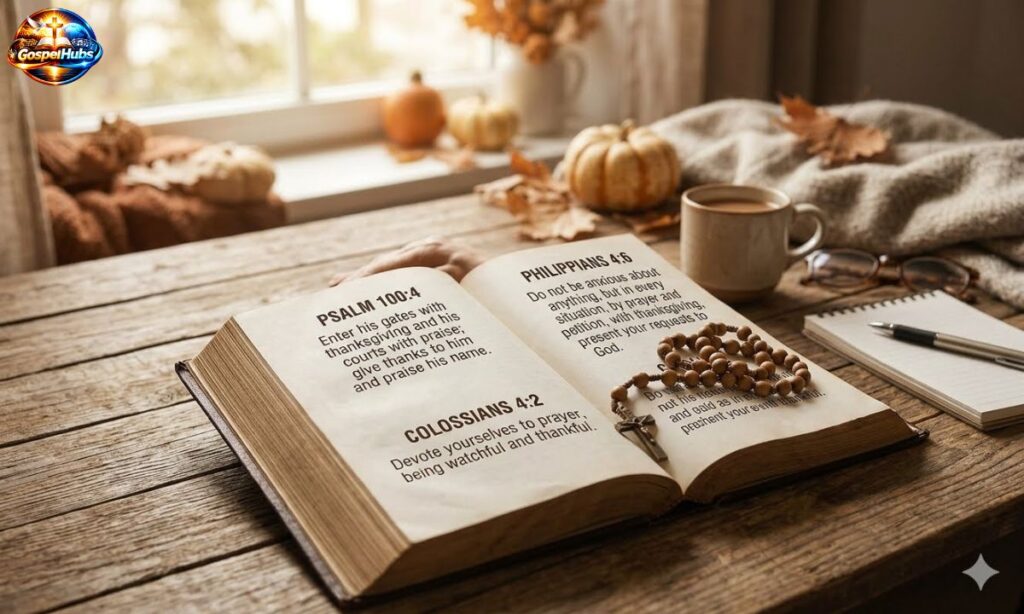 Bible Verses about Thanksgiving and Prayer