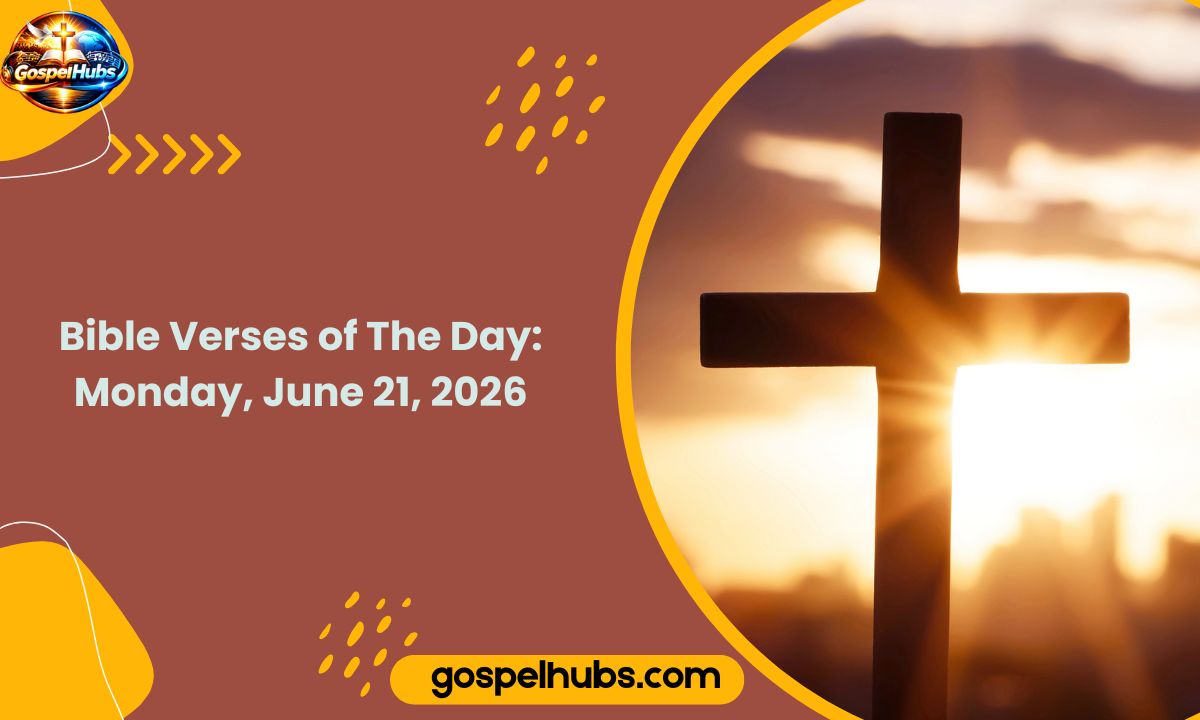 Bible Verses of The Day: Monday, June 21, 2026