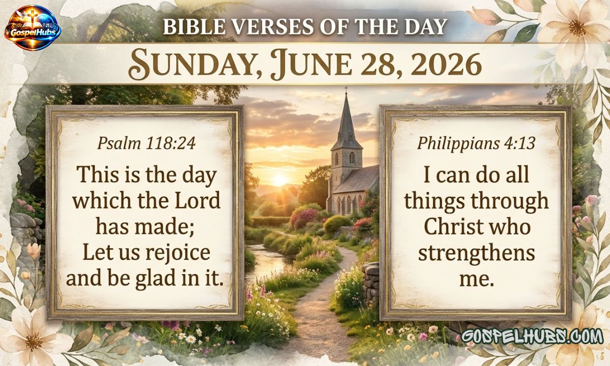Bible Verses of The Day: Sunday, June 28, 2026