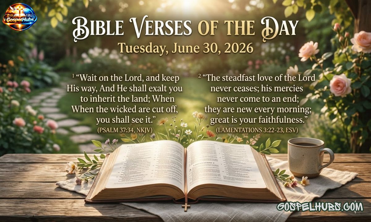 Bible Verses of The Day: Tuesday, June 30, 2026
