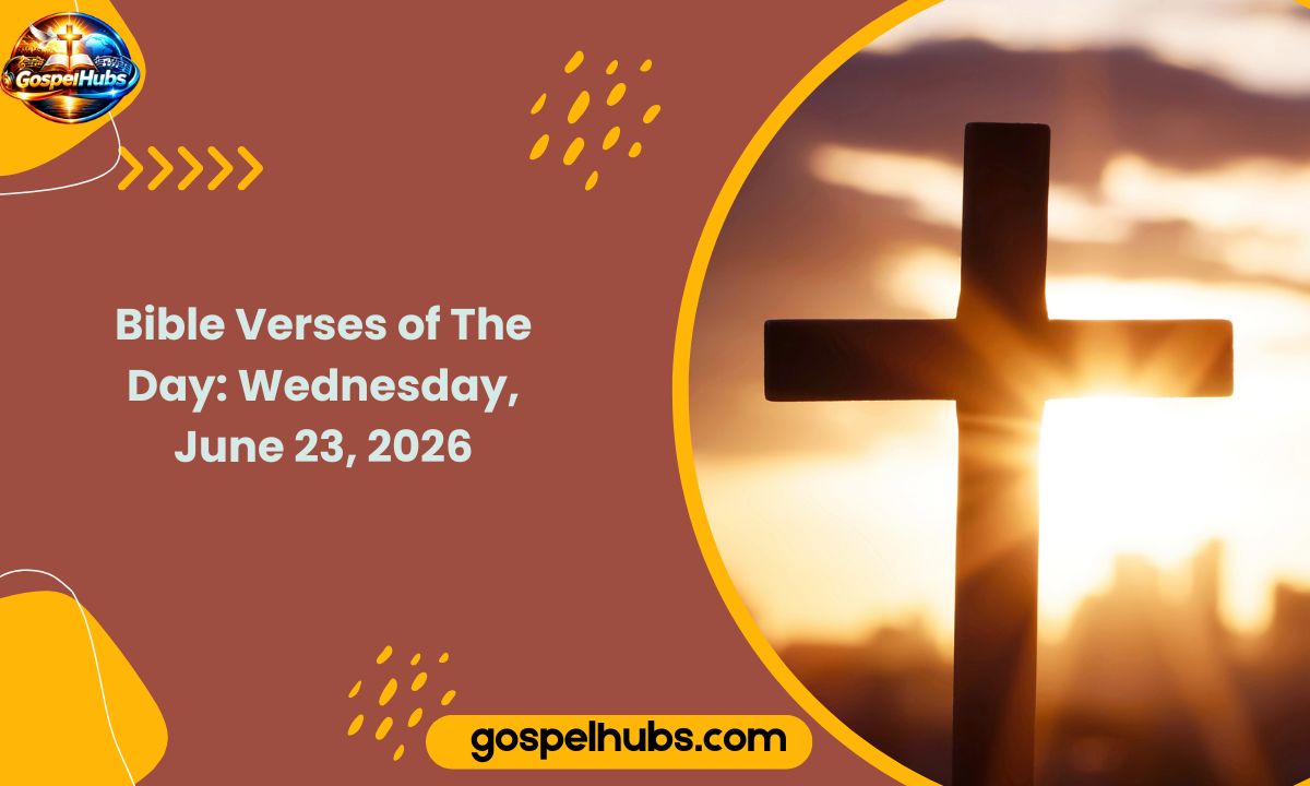 Bible Verses of The Day: Wednesday, June 23, 2026