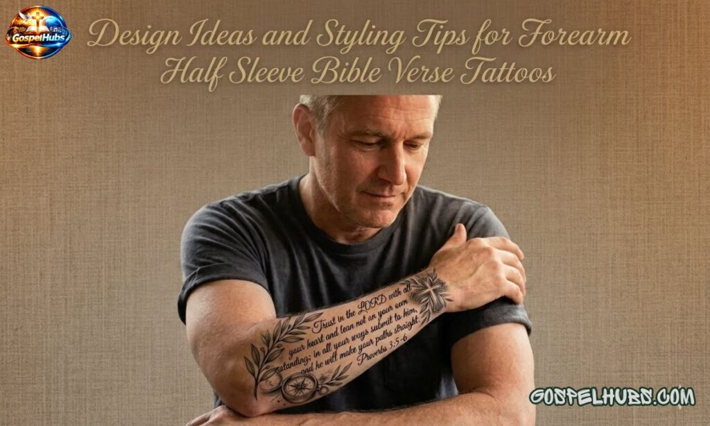 Design Ideas and Styling Tips for Forearm Half Sleeve Bible Verse Tattoos
