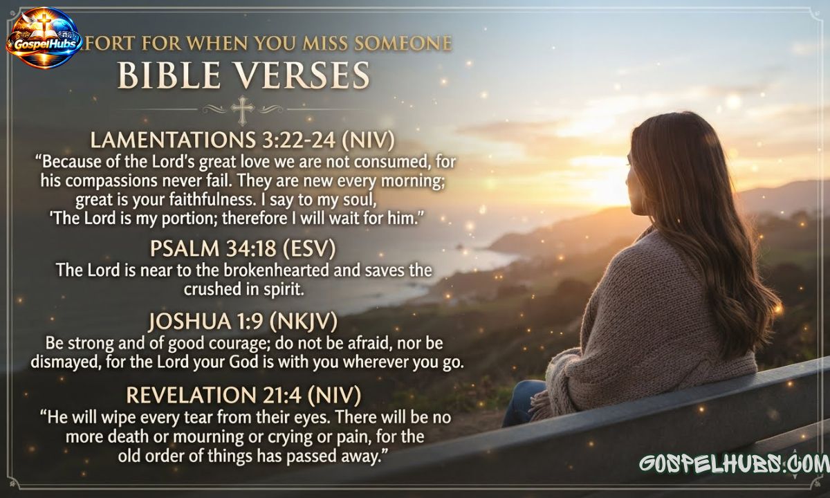 52 Bible Verses About Missing Someone