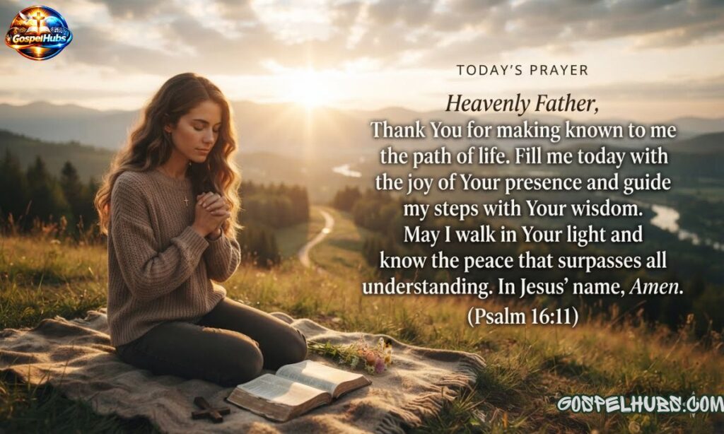 A Short Prayer Based on Today's Verse