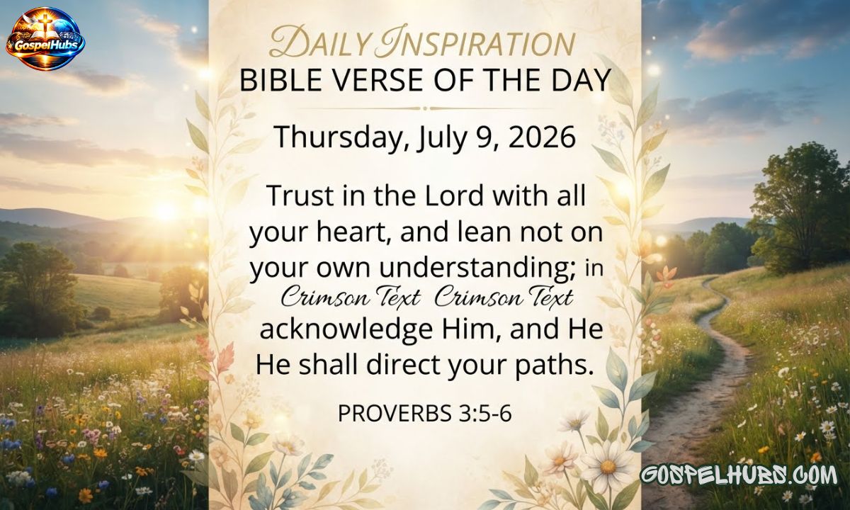 Bible Verse of the Day: Thursday, July 9, 2026