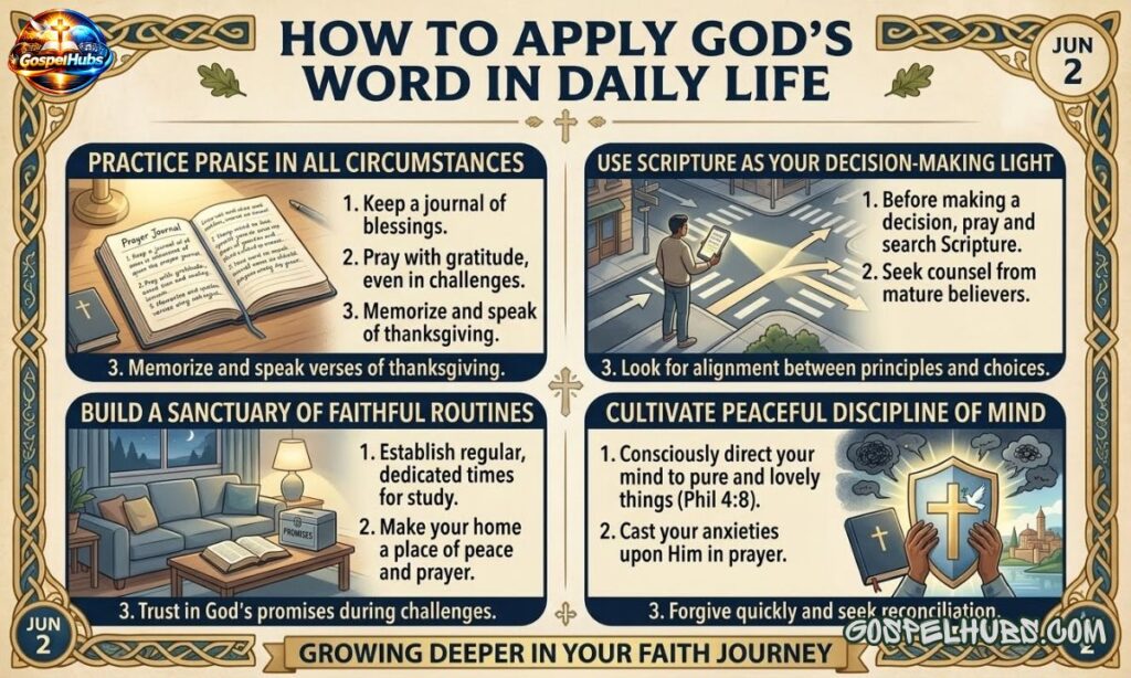How to Apply This Verse in Daily Life