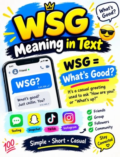 WSG Meaning in Text: What Does WSG Mean? WSG Meaning in Text: What Does WSG Mean?